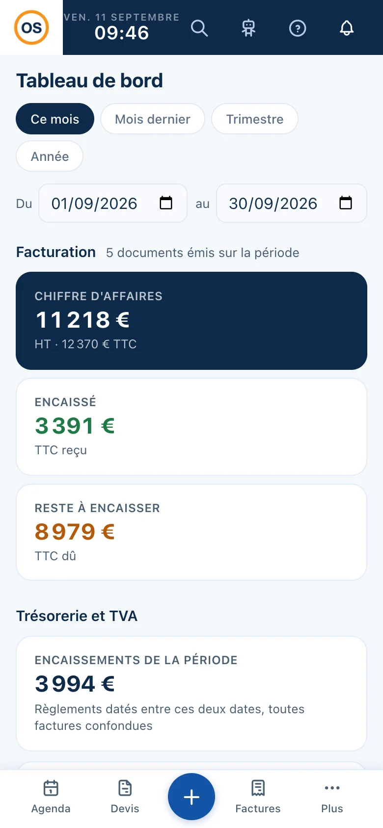 Élec OS, logiciel métier sur téléphone