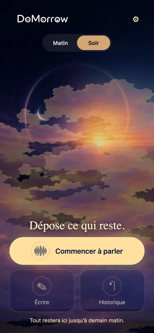 DoMorrow, l'écran du soir