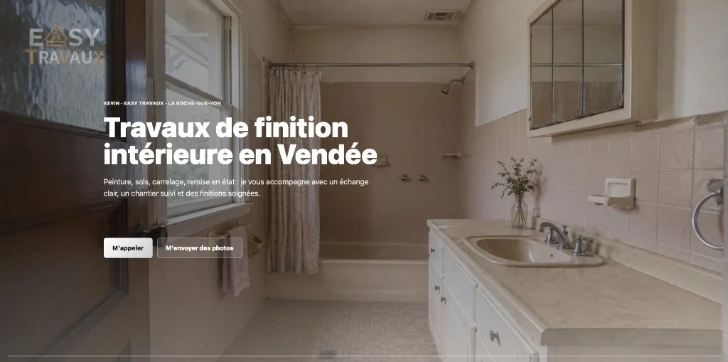 Site d'Easy Travaux